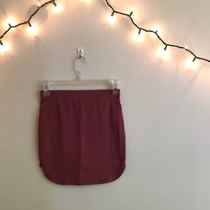 Burgundy skirt